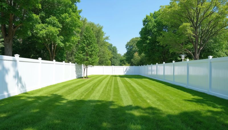 White Vinyl Privacy Fence