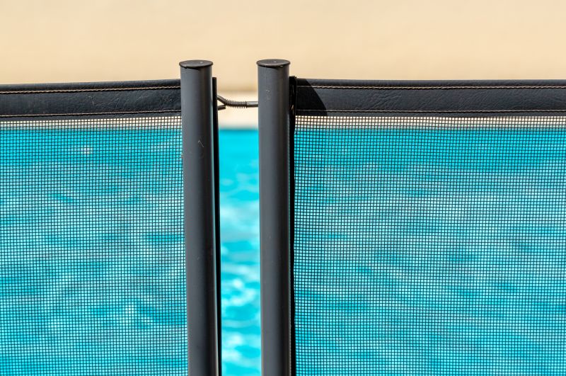 Mesh Pool Safety Fence - Front View