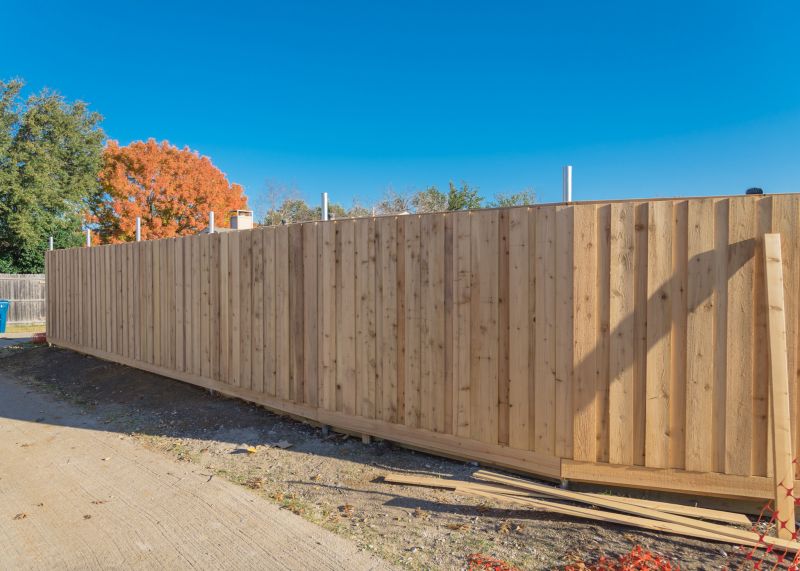 Solid Board Fence Installation